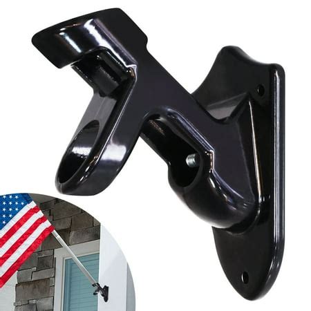 black metal flag bracket|wall mounted pole bracket lowe's.